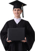 Diploma Cover GraduatePro - 8.5x11 Graduation Covers Certificate Document Holder Smooth Leather Black