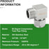 TAISHER 2PCS 304 Stainless Steel Square 90 Degree Compression Tube Pipe Fitting Connector, 3/4" Tube OD x 1/2" NPT Male