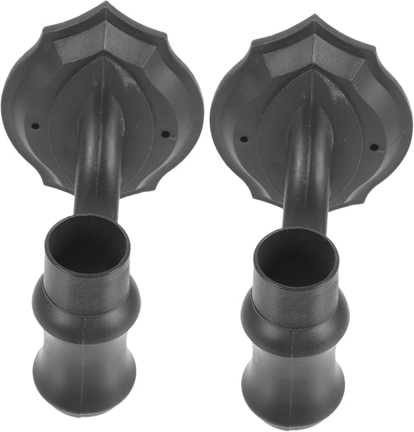 Solar Wall Light Holders 2 Pack Plastic Seat Industrial Lamp Holder Wall