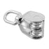 Rocaris 4 Pack Stainless Steel Wire Rope Crane Double Pulley Block - M20 Lifting Crane Swivel Hook
