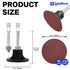 Linkiblock 150Pcs 2 inch Set 80 R-Type Quick Change Aluminum Oxide Surface Conditioning Sanding Discs Grit with Adapter