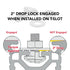 8020, 3301, 15 Series, 5/16-18 x 1" Long Drop in T-Slot Hammer Head Stud Bolt with Nut and Washer