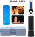 VGVGV 0-80% Brix Refractometer, Alcohol Concentration Detector of Liquor Alcohol Meter Refractometer Refractometer V/v