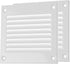 Vent Systems 4'' x 4'' Inch Pack of 2 - White Air Vent Cover Metal Grill with Built-in Pest Guard Screen