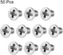 uxcell M3x5mm Flat Head Machine Screws, Phillips Cross Screw, 304 Stainless Steel, 50Pcs Fasteners