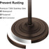 16 Inch Countertop Bronze Bath Hand Towel Holder Stand,Stainless Steel Free Standing Towel Rack,Heavy Weight Towel Bar