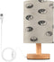 Glaphy Black and White Yin Yang Symbols Table Lamp Nightstand Lamp with USB