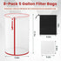 8 Pack 5 Enhanced Filter Bags Gallon All Mesh Reusable Nylon Mesh Bags with Pressing Screen Storage Pouch