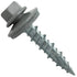 Metal Roofing Screws: (250) 10 x 1" Light Gray Hex Head Sheet Metal Roof Screws with EPDM Washer