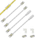 PAUTIX 5mm Connectors for 2-pin COB LED Strip Light, 2pcs Gapless and L-Shaped Connectors