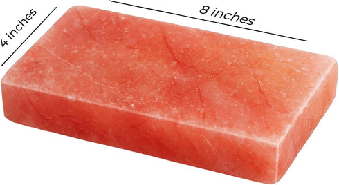 8"x4"x1" Pack 6 2.5 lbs Himalayan Pink Salt Tiles & Bricks - for Spa, Sauna- of Salt Bricks for Salt Wall, Salt Blocks