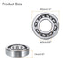 uxcell 4 Pcs 62/22 Deep Groove Ball Bearing, 22mm x 50mm x 14mm High Carbon Chrome Steel Z3 Double Rubber Sealed Bearing (ABEC3)