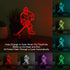 3D 7 Ticent Hockey Player Night Light, Hockey Lamp Lighting Lights for Kids LED Color Changing Touch Table Desk Lamps