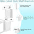 OXDFK 12 Closet PCS Wire Shelf End Bracket, Plastic Shelves Brackets with Screws, Heavy Duty Wall Mount Brackets