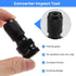 1/2 inch Square to 1/4 inch Black Hex Ratchet Socket Wrench Adapter Spanner Set, Drive Converter Impact Tool