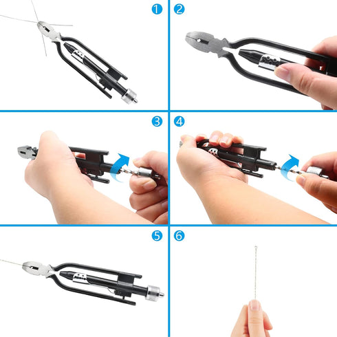 6 Inch Safety Wire Twist Pliers, Aircraft Wire Pliers, Aviation Reversible Wire Twister Tool for Electrical Pliers Auto