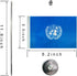 GentleGirl.USA UN International Table Flag - Mini United Nations Flag