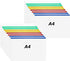 CertBuy 60 Pcs Poly Zip Envelopes, A4 Letter Size Plastic Zipper Folders, Clear with Label Pocket for Storage