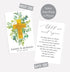All Ewired Up Funeral Memorial Prayer Cards, Cross Christian, Double-Sided, Photo Personalized with Prayer, Memory