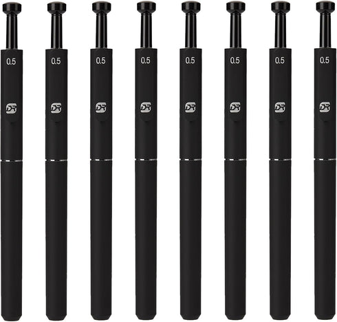 Gel Pens 0.5 mm 8 Pcs Quick-Dry Black Ink Fine Point Smooth Writing Pens