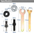 Yakamoz Drill Angle Grinder Adapter with Flange Nut Parts Set, 6mm and 10mm Drill Arbor Mandrel Adaptor