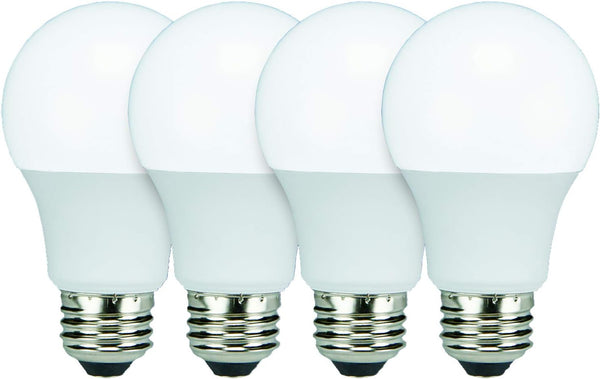 TCP L9A19D1541K4 LED Light Bulbs, 60 Watt Equivalent, A19 Shape, Cool White, 4 Count