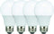 TCP L9A19D1541K4 LED Light Bulbs, 60 Watt Equivalent, A19 Shape, Cool White, 4 Count