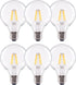 G25 LED Globe Light Bulbs, 60W Equivalent 500 Lumens, CRI90+ E26 Base