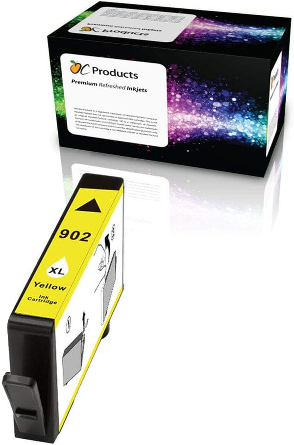 Remanufactured Ink Cartridge HP 902XL Yellow for OfficeJet 6950 6960 6965, 6970 6975