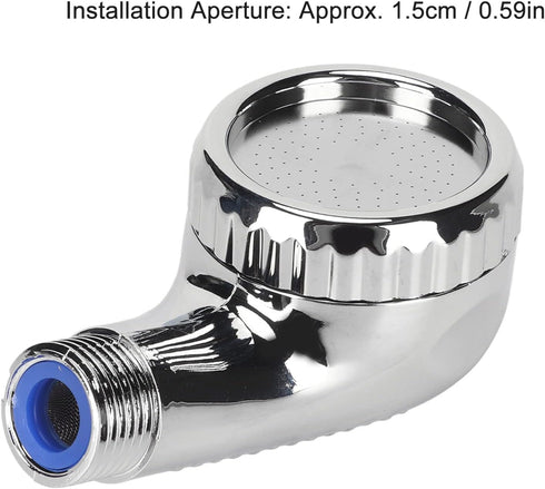 Naroote 1. 5cm Nozzle Waterfall ShowerTOP, Stainless Steel Aperture High Pressure Rain Shower TOPs Pressure Boost