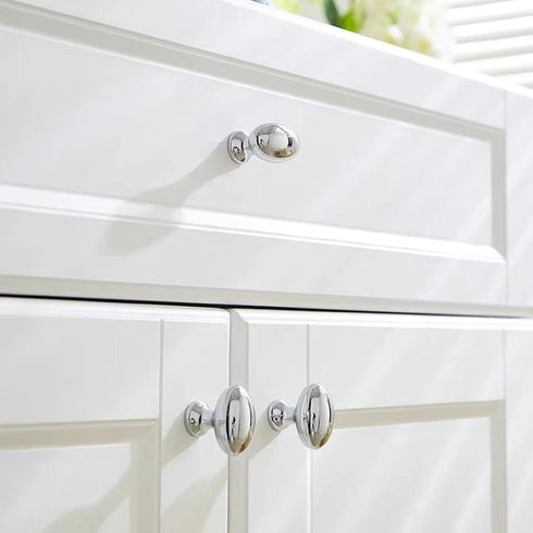 Ywmsfl 6Pcs Furniture Decorative Handle Modern Zincs Alloy Dressers Knob Round Ball Bedside Cabinet Pull Easy