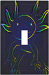 HTSAHKV Rainbow Axolotl Wall Plate Light Switch Cover Single Gang Outlet Faceplate Print