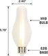 Westinghouse 5276000 Glowescent H19 Dimmable Clear Spun-Satin LED Light Bulb, 6.5W (60W Equivalent)