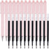 RIANCY Pink Pens, Black Ink Retractable Gel Pens, 0.6mm Smooth Writing, Cute Journaling Pens for Men Women Students
