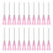 uxcell Industrial Blunt Tip Dispensing Needle with Luer Lock, 20G 1", 40 Pcs Pink