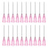uxcell Industrial Blunt Tip Dispensing Needle with Luer Lock, 20G 1", 40 Pcs Pink