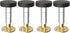 Bedside Holder, 4 Pcs Length Adjustable Self-Adhesive Absorb Shock and Prevent Shaking