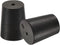 MECCANIXITY Rubber Tapered Plug 16mm to 20mm Black with Hole, Test Tubes Bungs Stopper, 10 Pieces