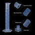 uxcell Plastic Graduated Cylinder, 25ml Measuring Cylinder, Test Tube Beakers, Clear Hex Base
