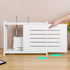 BEARUT Router Shelf Wall Mount WiFi Router Storage Box Modem Cable Cover Organized Power Strip Cable Management Hider
