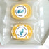 Baby Shower Stickers, Thank You for Showering Us with So Much Love, Pink Foot Stickers, 500 Labels Per Roll