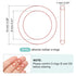 MECCANIXITY Silicone O Rings 0.31" ID, 0.39" OD, 1/32" Width Rubber Washers for Plumbing Repair, Pack of 30