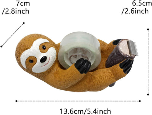 Sloth Tape Dispenser, Adhesive Roll Holder, Cute Stationery Sets and Gifts