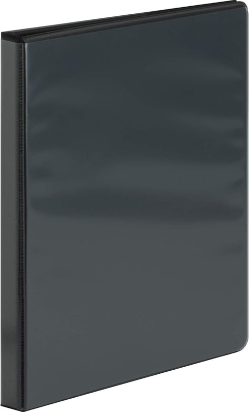 Business Source Sparco Round Ring View Binder, 1/2 Inch Capacity, 11 x 8-1/2 Inches, Black (SPR19550)
