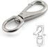 1-Pack M7 Swivel Eye Snap Hook 304 Stainless Steel Boat Marine Pet Chains Keychains Lanyard Hook Multi-Use Spring Snap Hook Clasp Hardware Accessories