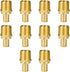 SUNGATOR 1/2 Inch Pex Fittings, 10-Pack Male Adapter, No Lead Brass, NSF, UPC Certified for Pex Pipe