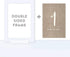 1-8, 1-Set, 4x6-inch, Andaz Press Framed Double-Sided Table Numbers Burlap Print, For Fall Autumn Party Catering
