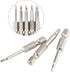 Fixinus 6 Pieces Magnetic Triangle Screwdriver Bits Set: 1/4 Inch Hexagonal, 1.8 mm to 3.0 mm, 50 mm Length