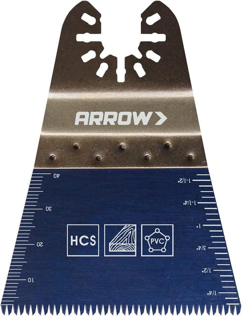 Arrow OSCELEC1-EK Oscillating Tool Accessory Kit, 4-Piece for Drywall, PVC, Wood, Includes 2 Japanese Tooth Blades