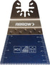 Arrow OSCELEC1-EK Oscillating Tool Accessory Kit, 4-Piece for Drywall, PVC, Wood, Includes 2 Japanese Tooth Blades